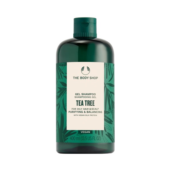 The Body Shop Tea Tree Purifying & Balancing Shampoo for Oily Hair & Scalp, Vegan