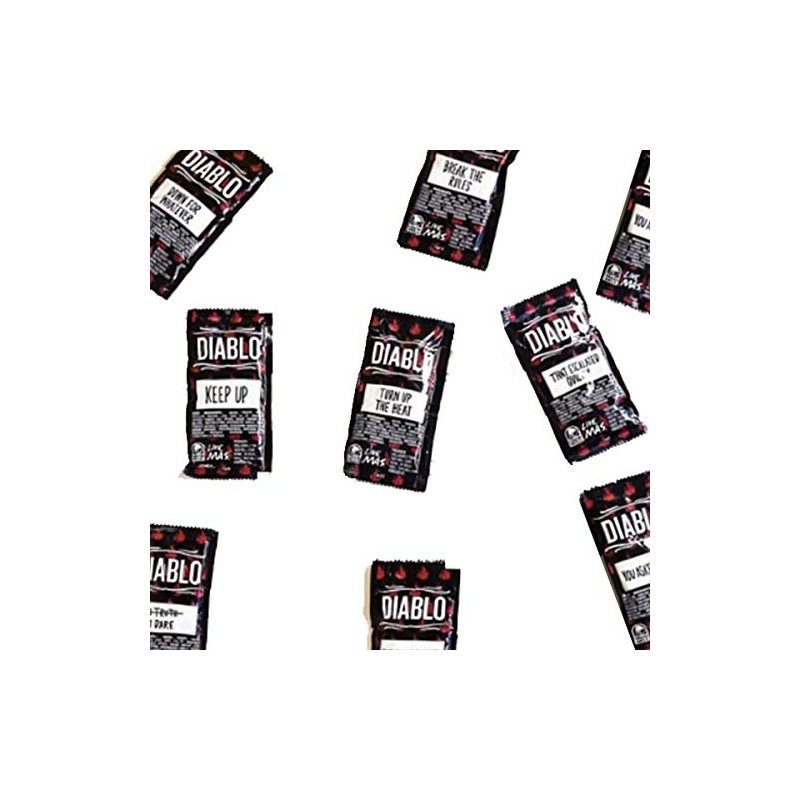 Taco Bell Diablo Sauce Packets (25 Pack, 1.5-inch, Gluten Free)