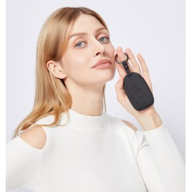 CGZOWYU Premium Suede Car Key Fob Case Cover Shell Fit for Rolls-Royce Phantom Badge Edition with Keychain