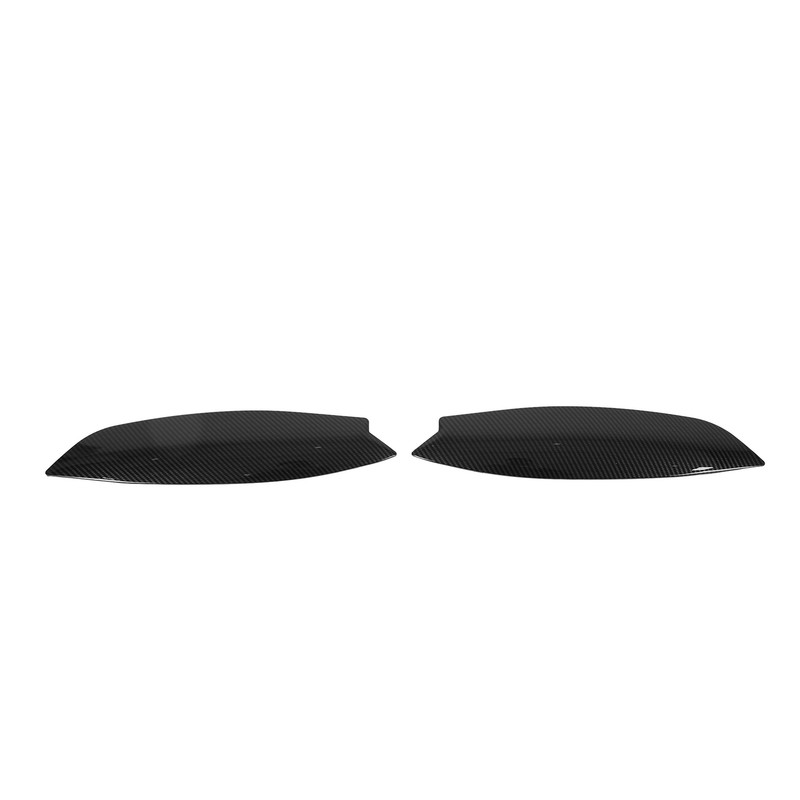 2Pcs Headlights Eyelids Cover Lamp Sticker Carbon Fiber Pattern Replacement
