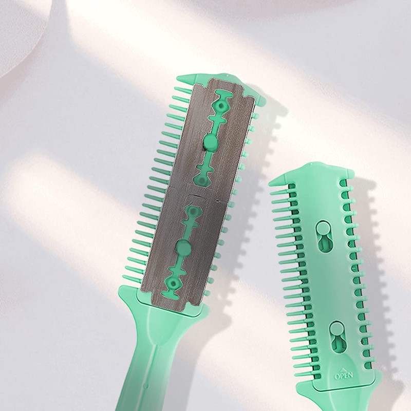 Soft 'N Style Haircut Razor Comb, 3 Pack - Double