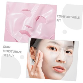VICASKY 3 piezas Cubiertas de Mascarilla Facial de Silicona Reutilizables Transparentes Ajustables y Ligeras para Cuidado Facial y Retención de Hidratación Rutinas de