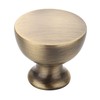 Alzassbg 10 Pack Brushed Antique Brass Cabinet Knobs, 1-1/4 Inch(31.5mm)