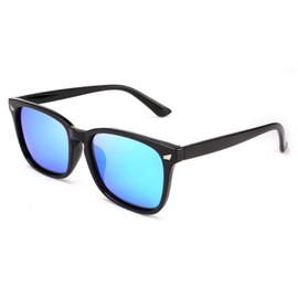 FEISEDY Square Horn Polarized Sunglasses Colorful Sunglasses for Men and Women B2568