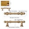 Amerdeco 10 Pack Champagne Bronze Cabinet Pulls 3 Inch(76mm) Hole