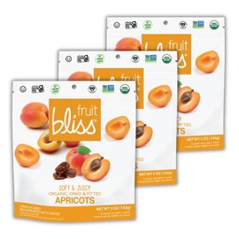 Unsulfured Turkish Apricots - Organic Apricots Dried Fruit Snacks - Healthy Snacks for On The Go & Post Workout Snacks - Non-GMO, Gluten-Free, Dried Apricot Fruit Snacks (3 Pack - 5 oz. Each)