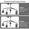 uvce Bell Glides Replacement Office or Chair Stool Swivel Caster