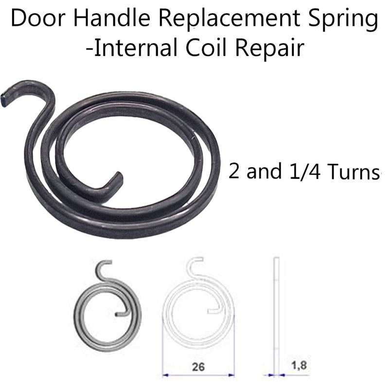 Universal Hardware 2.25 Turns Door Handle Springs, 1.8mm Thick Metal