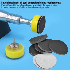 Pack of 50 Sandpaper 75 mm Velcro, Round Sanding Discs Sanding Pads Grit 400/1500/5000# Velcro Dry Wet Pad, Random Orbital Sanders Sanding Sheets for Metal Wood Glass Car Polishing (400#)