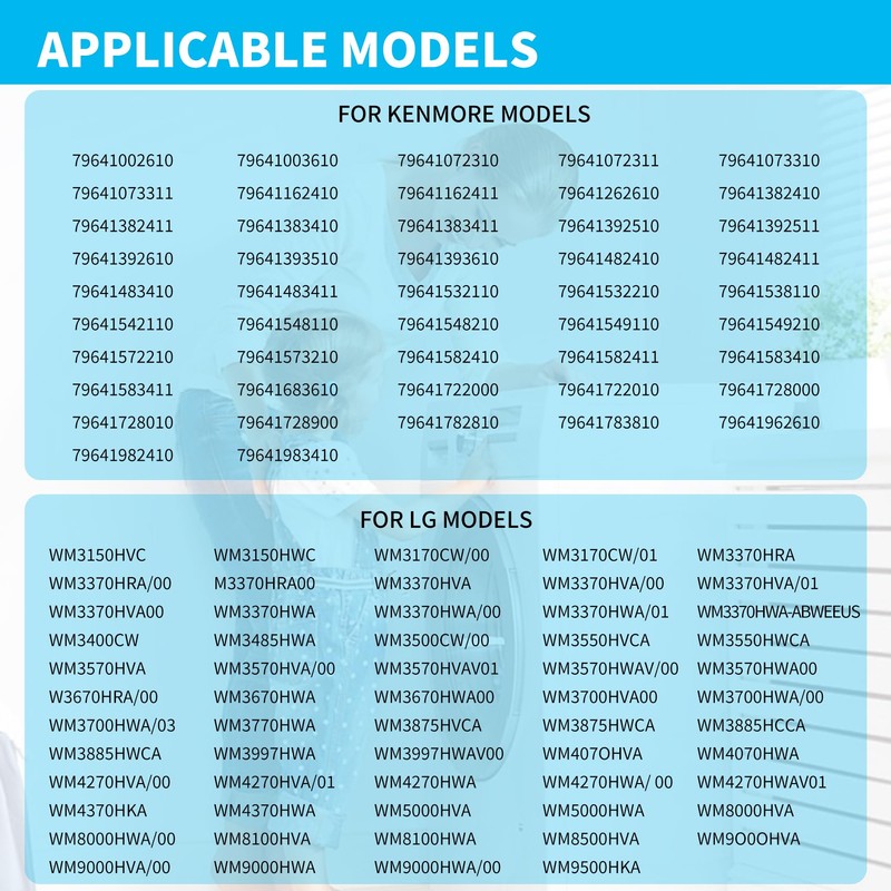 Newly Upgraded Gasket Tube Bearing Sealing kit, Suitable for LG