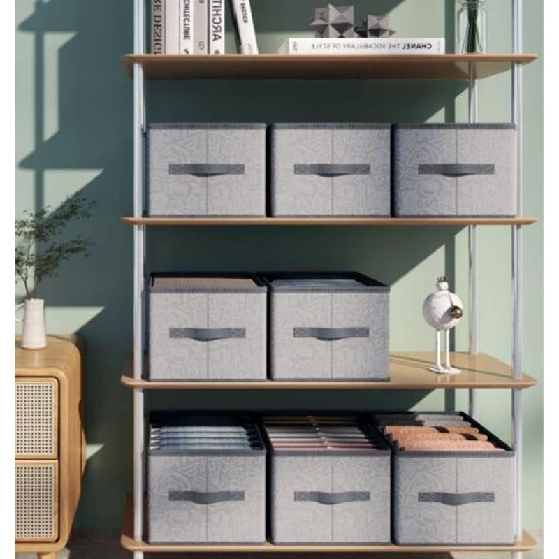 GIB cleaningtool Closet Organizers and Storage,6 Large Grids Closet Storage