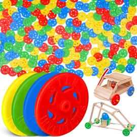 Toy Wheels - Bulk Pack of 200 - Small Plastic Wheels for Toy Cars, STEM Projects, Crafts, Mini Vehicles