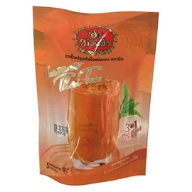 Number One Brand Instant Thai Tea 3 in 1 Tea Drinks Both Hot and Cold 2 Bags X 5 Sachets