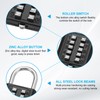 MECCANIXITY Combination Padlock, 10-Digit Push Button Padlock 5-Position Locking Mechanism