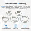 5PCS Stainless Steel Welding Tacking Band Clamp,Clamp-On Exhaust Pipe Tacking