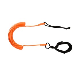 Leliafleury Orange Surfboard Leash, Surf SUP Board Leash, TPU Coiled Sup Leash, Paddle Board Ankle Strap for All Water Sport Surfboard