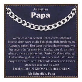 Rajputana S925 Sterling Silver 5 mm Thick Cuban Necklace for Men, Silver Chain Men's Robust Hypoallergenic Necklace Men's Gifts for Men/Son/Dad Jewellery 18/20/22/24 Inches, Sterling Silver, No