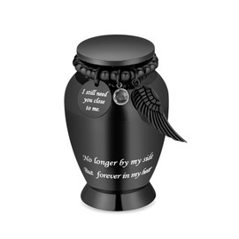 Small Urns for People Ashes Keepsake Cremation Urn with Wings Charm Minis Personal Funeral Urn for Pet or Human Ashes Memorial Ash Keepsake