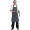 Whites Chefs Clothing A535 Poly-Cotton Butchers Apron, Blue Stripe