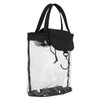 FOMIYES Transparent Toiletry Bag with Handle and Hook Compartments and