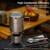 Ti artisan Titanium Alcohol Stove with Foldable Stand Cover Storage