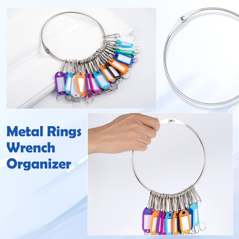DC,CLISENCE 3 Pcs 6 Inch Large Binder Rings, Metal Rings