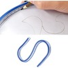 Regla Flexible Curvas Dibujo 30 cm Vinilo Plástico Azul Artesanía