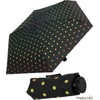 Ultra Mini Umbrella Women's Pocket Umbrella Rainbow Dots, Black Polka