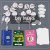 AOUXSEEM 14 Sets Sublimation Blanks for ID Card Name Badge