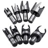 Bestgle Tenon Drill Bit Set 8 Pieces Wood Plug Cutter