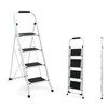 Simpli-Magic Step Ladder, 4 Step Stool Ergonomic Folding Step Stool