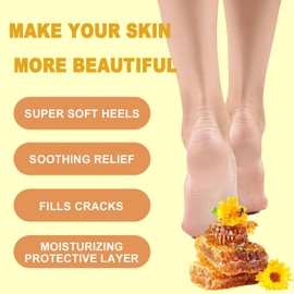 Honey Foot Cream Hand & Heel Cream for Very Dry Hands & Feet Cracked Heel Repair Cream, Foot Cream for Cracked Heels & Dry Skin, Heel Repair Cream & Heel Balm Stick Intensive Moisturising 40g