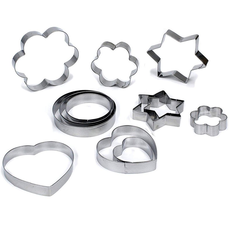 Cookie Cutters Set of 12 Stainless Steel Cookie Cutters Round