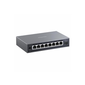 XikeStor 9-Port 2.5G Web Managed Ethernet Switch, VLAN/QoS/STP/IGMP/LACP Supported, Fanless Easy Smart 2.5Gb Network Switch, Aluminum Housing, Desktop/Wall-Mount