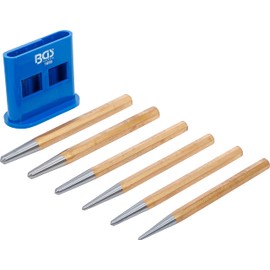 BGS 1656 Centre Punch Set, Gold/Silver/Blue, 3-8 x 150 mm, Set of 6 Pieces