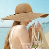 Floppy Big Beach Straw Hats for Women Foldable Summer Wide
