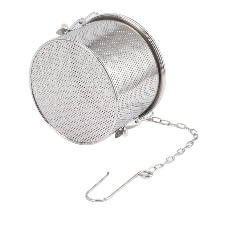 Seasoning Strainer with Hanging Chain Stainless Steel Tea Balls Filter