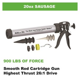 Albion Engineering Company B26S20 B-Line Manual Sausage Caulking Gun, 20 oz, 26:1 Drive