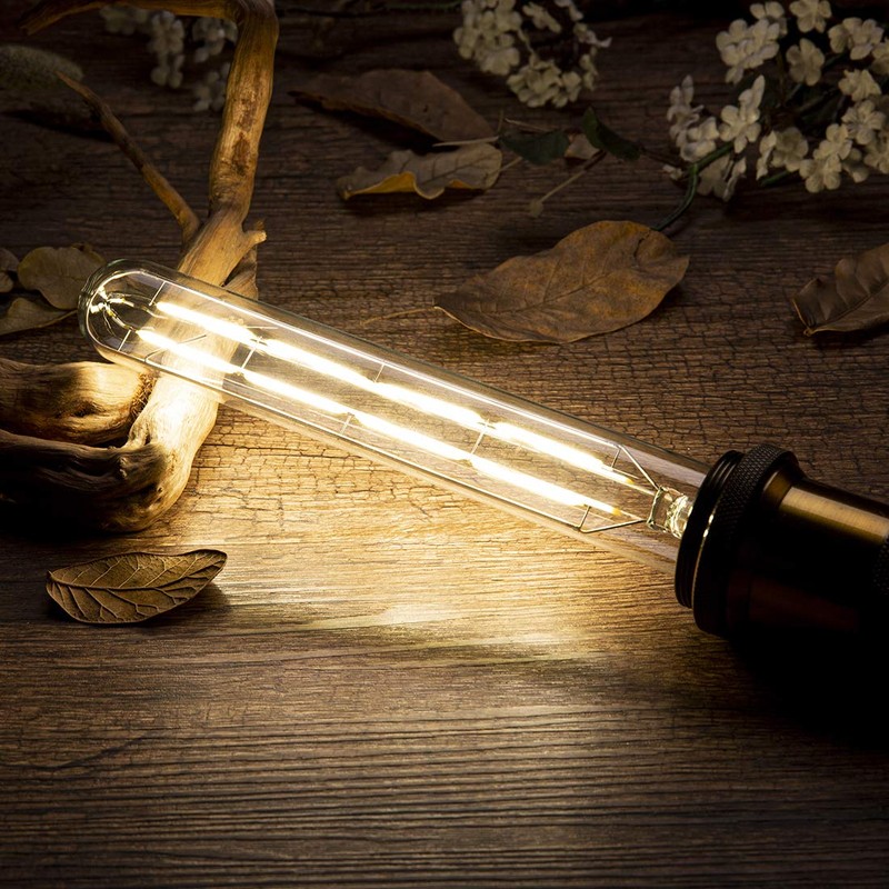 YFXRLIGHT Dimmable T10 Edison Led Long Tubular Bulb 4000k Daylight