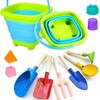 KY-Tech Collapsible Beach Toys Set for Kids, Foldable Beach Bucket
