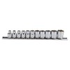 1/4" Drive Low Profile Metric Sockets 5mm - 14mm 11pcs