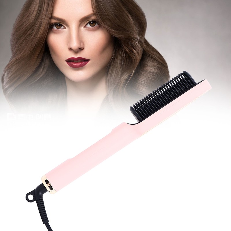 Straight Curly Hair Iron 2 Purpose Electric Curling Comb Negative