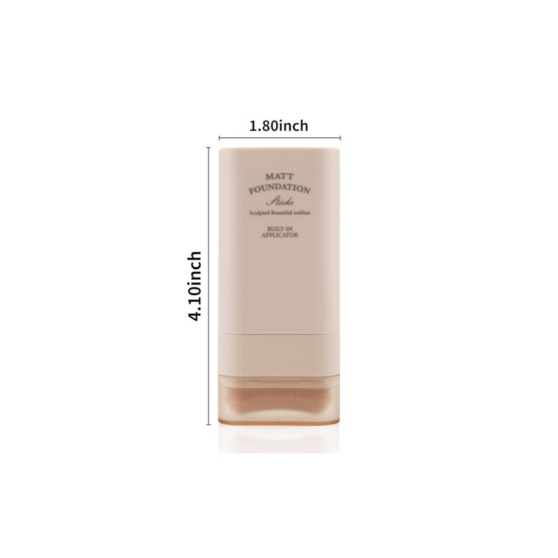 Barra Base Maquillaje Mate Correctora Contorno Cobertura Total Aplicador Incorporado