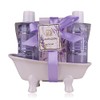 Accentra Women's Shower Set Lavender in Beautiful Ceramic Bathtub -