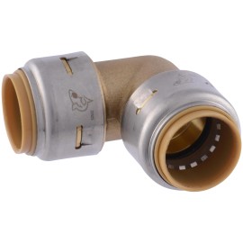 SharkBite Max 3/4 Inch Push to Connect Brass 90 Degree Elbow Fitting