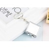 PurYupearl 4 Pcs Square Metal Portable Folding Mirror Compact Mirror