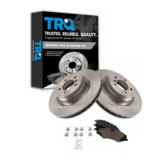 TRQ Front Brake Pad & Rotor Kit Brake Pads Brake