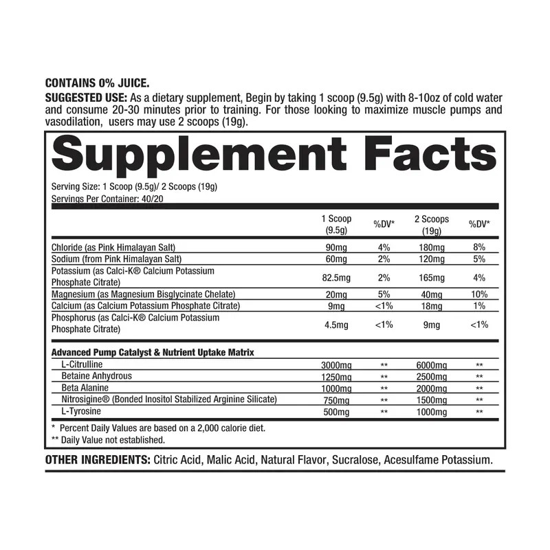 Dragon Pharma Mr. Veinz Pre Workout Powder – Non-Stim Formula