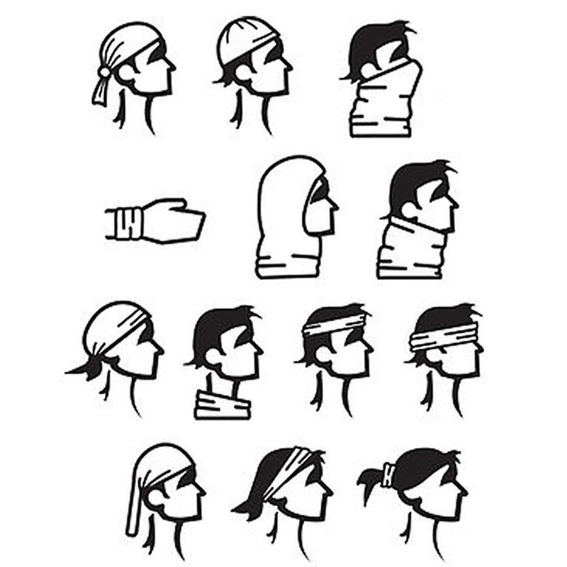 Skeleton Skull Bandana Snowboard Skiing Motorcycle Biking Rave Mask Paintball