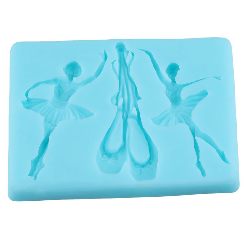 Ballet Dancer Silicone Mold Ballet Shoes Fondant Chocolate Molds